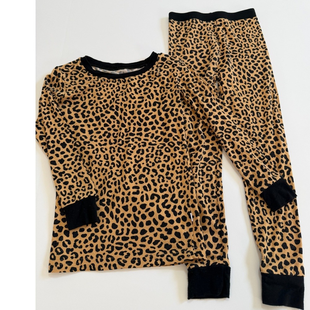 Little Sleepies Leopard Print Bamboo Pajama Set 3T